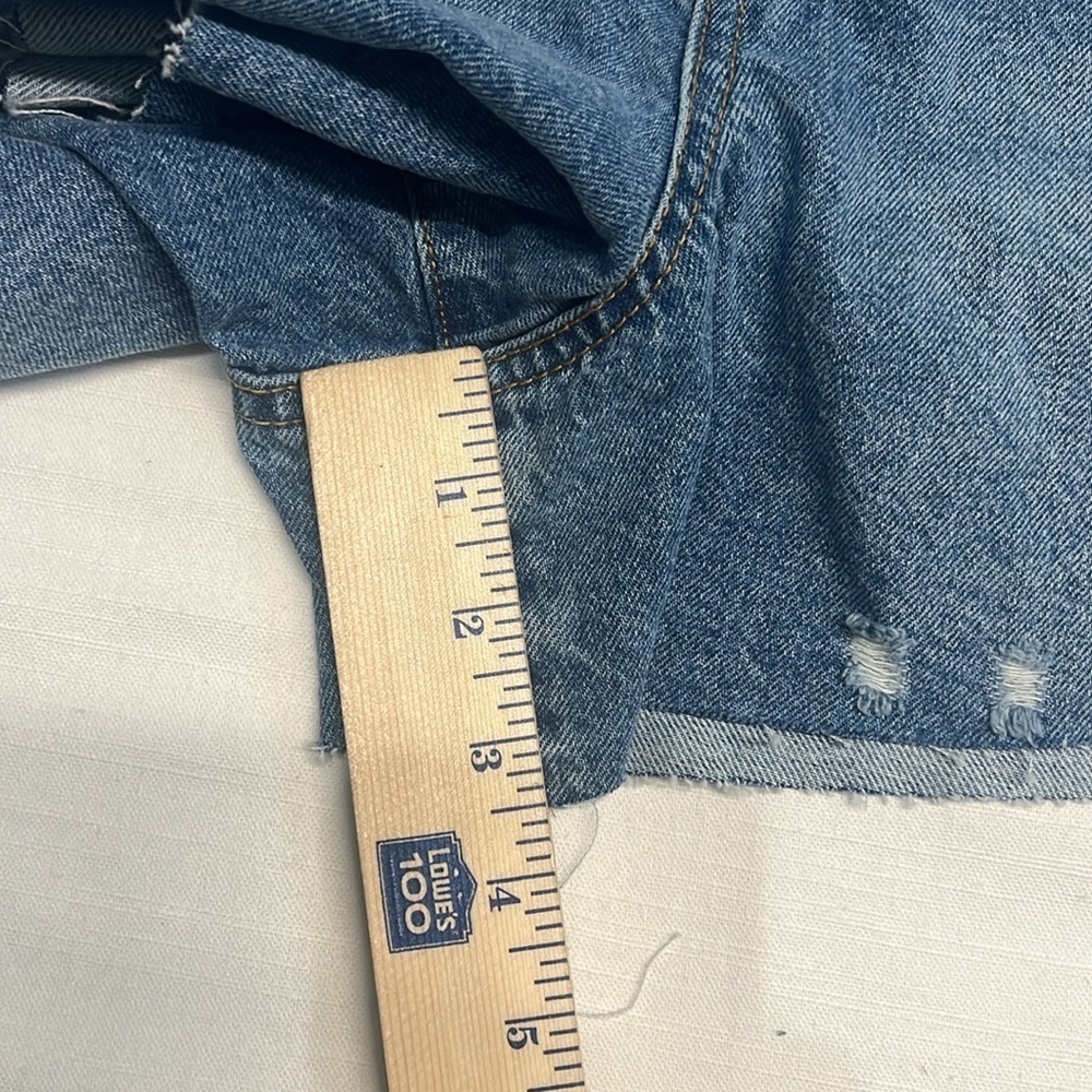 Cotton On Curve A-Line High Rise Denim Short- Size 12 - Picture 8 of 8